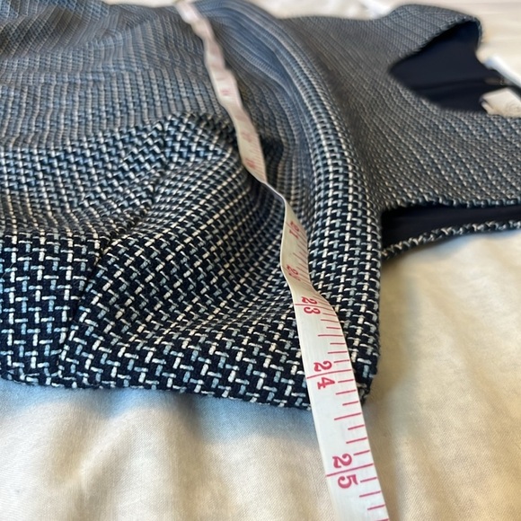 LOFT Sleeveless Blue Tweed Dress - Picture 10 of 13